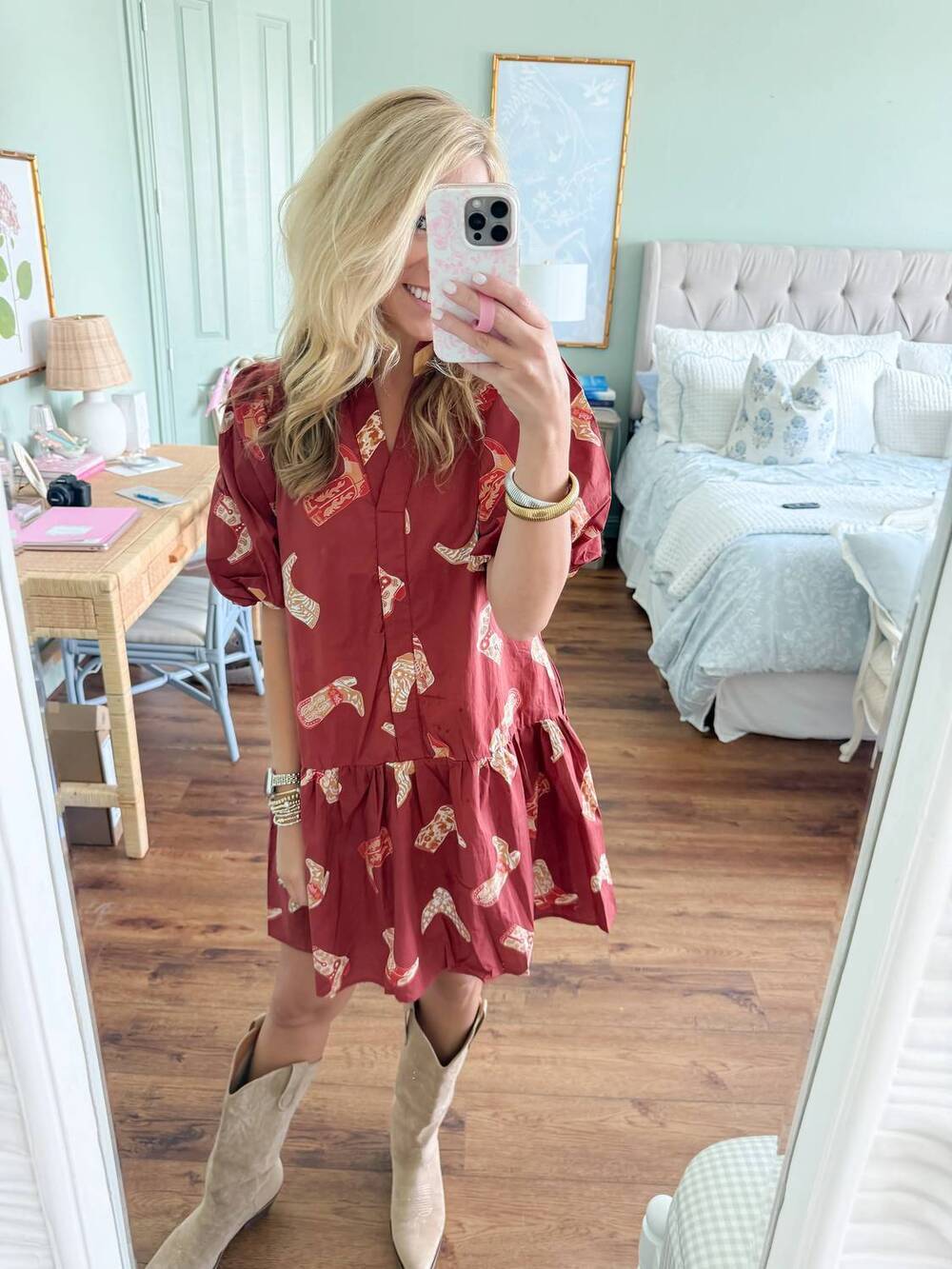 NEW THML get rowdy dress in red